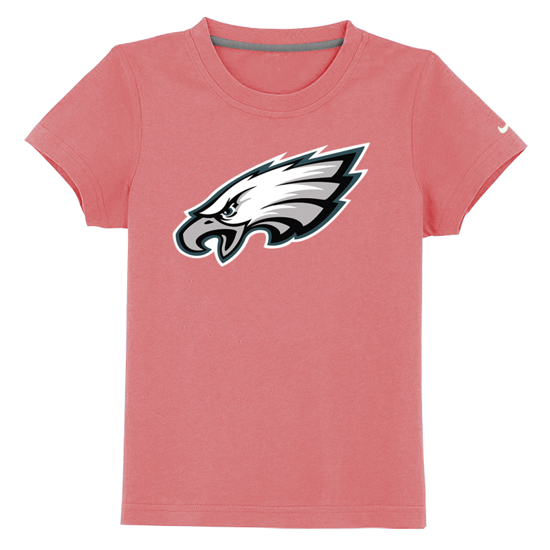 Philadelphia Eagles Authentic Logo Youth T-Shirt Pink