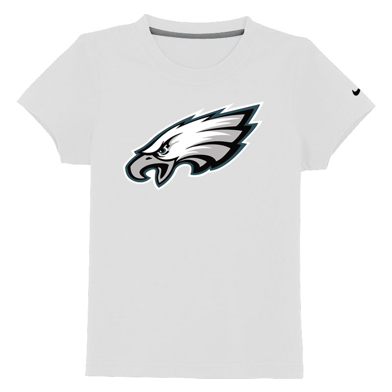 Philadelphia Eagles Authentic Logo Youth T-Shirt White
