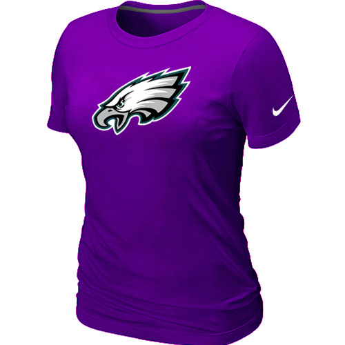 Philadelphia Eagles Purple Women's Logo T-Shirt