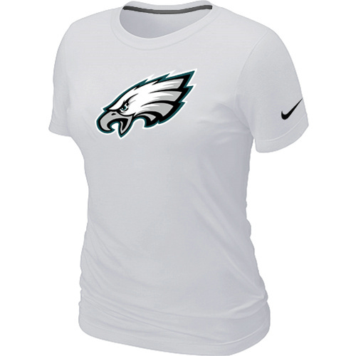 Philadelphia Eagles White Women's Logo T-Shirt