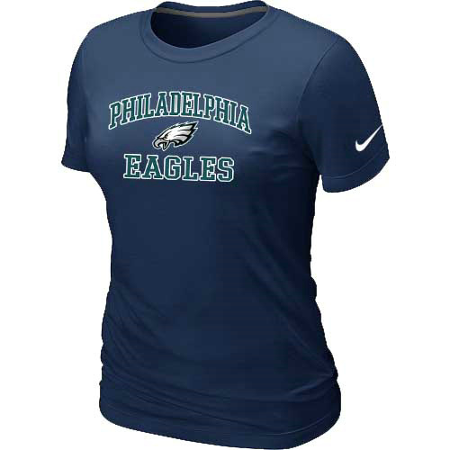 Philadelphia Eagles Women's Heart & Soul D.Blue T-Shirt