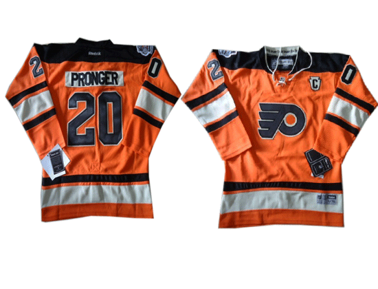 Philadelphia Flyers 20 Pronger Orange Classic Youth Jersey