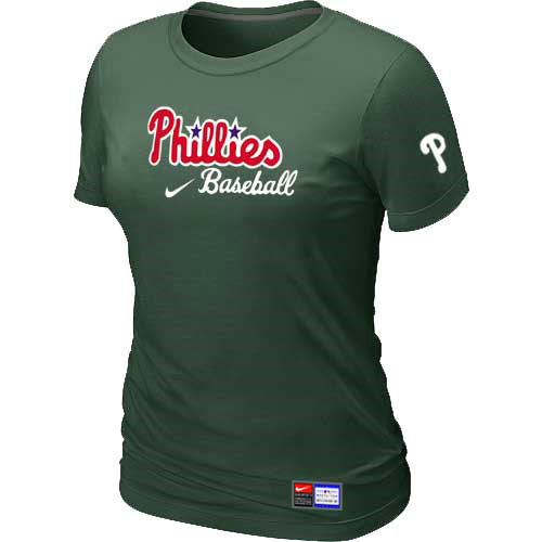 Philadelphia Phillies Nike Women's D.Green Short Sleeve Practice T-Shirt