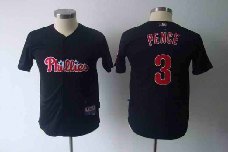 Phillies 3 Pence black Kids Jersey