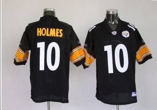 Pittsburgh Steelers 10 Holmes black jerseys
