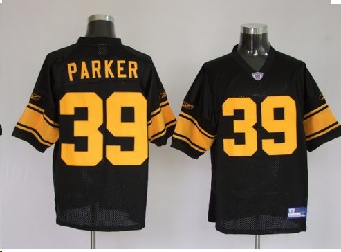 Pittsburgh Steelers 39 parker Wellie Yellow Number Jerseys