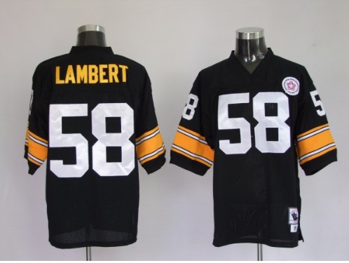 Pittsburgh Steelers 58 Jack Lambert Black Throwback Jerseys
