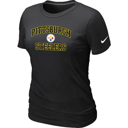 Pittsburgh Steelers Women's Heart & Soul Black T-Shirt