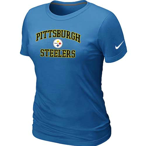 Pittsburgh Steelers Women's Heart & Soul L.blue T-Shirt