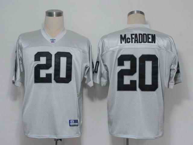 Raiders 20 McFadden silver Jerseys