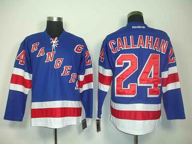 Rangers 24 Callahan blue C patch Jerseys
