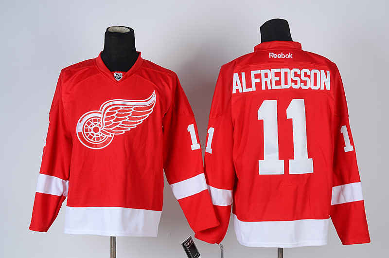 Red Wings 11 Alfredsson Red Jerseys