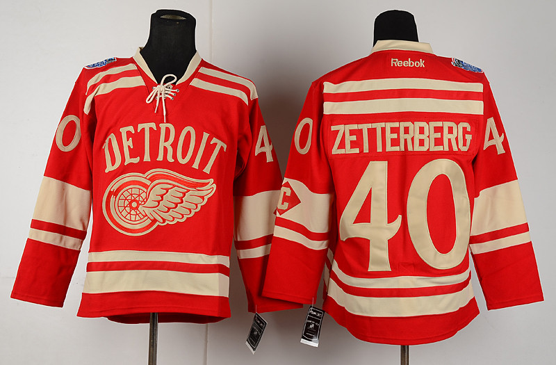 Red Wings 40 Zetterberg Red Classic Jerseys