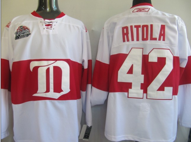 Red Wings 42 Ritola White Jerseys