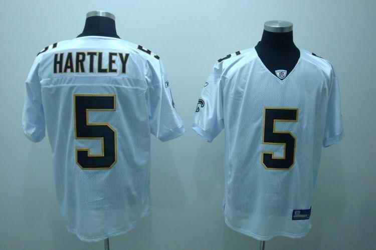 Saints 5 Hartley white Jerseys
