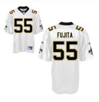Saints 55 Scott Fujita white Jerseys