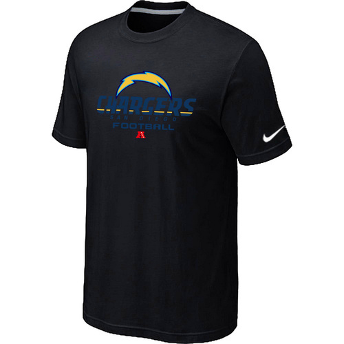 San Diego Charger Critical Victory Black T-Shirt