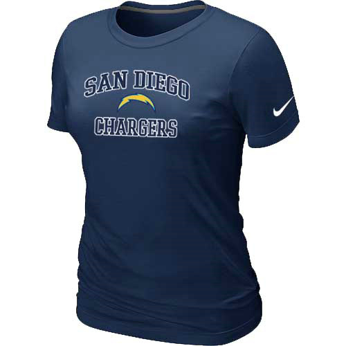 San Diego Charger Women's Heart & Soul D.Blue T-Shirt