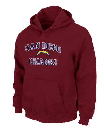 San Diego Chargers Heart & Soul Pullover Hoodie RED