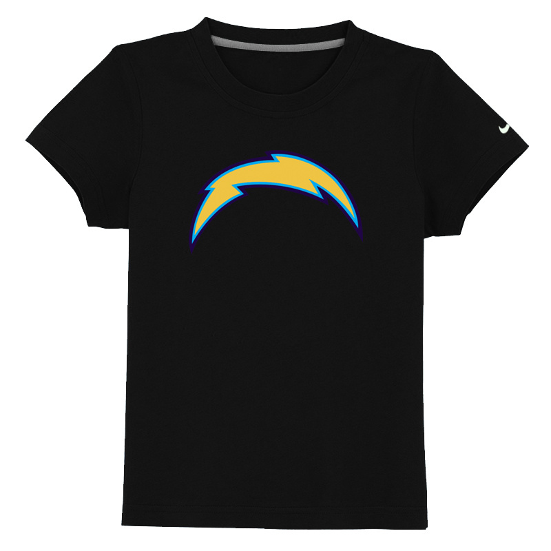 San Diego Chargers Sideline Legend Authentic Logo Youth T-Shirt Black