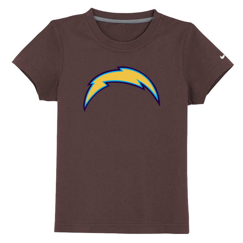 San Diego Chargers Sideline Legend Authentic Logo Youth T-Shirt Brown