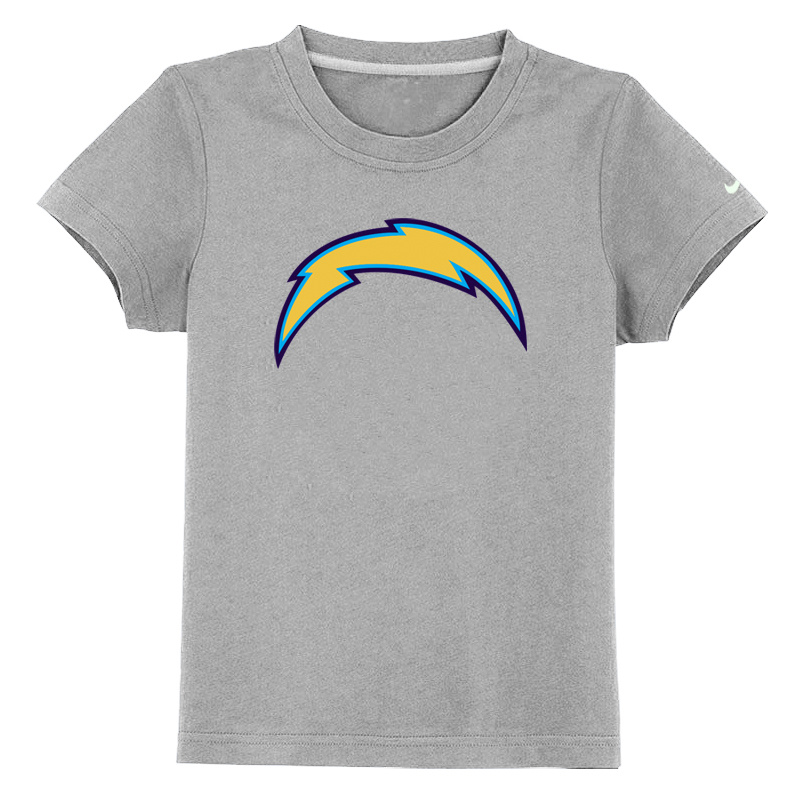 San Diego Chargers Sideline Legend Authentic Logo Youth T-Shirt Ggrey