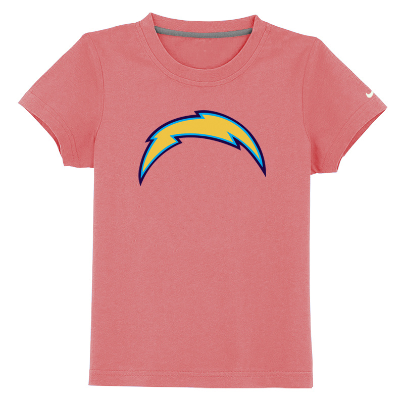 San Diego Chargers Sideline Legend Authentic Logo Youth T-Shirt Pink