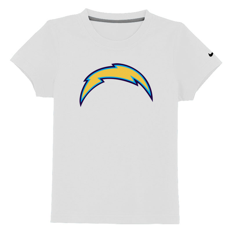 San Diego Chargers Sideline Legend Authentic Logo Youth T-Shirt White