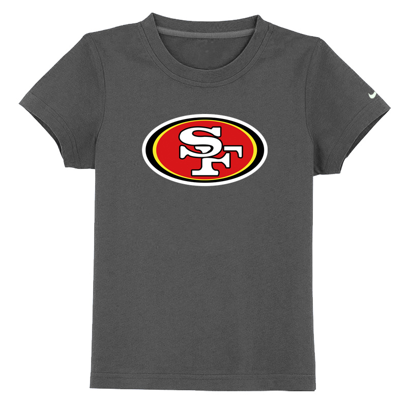 San Francisco 49ers Sideline Legend Authentic Logo Youth T-Shirt D.Grey