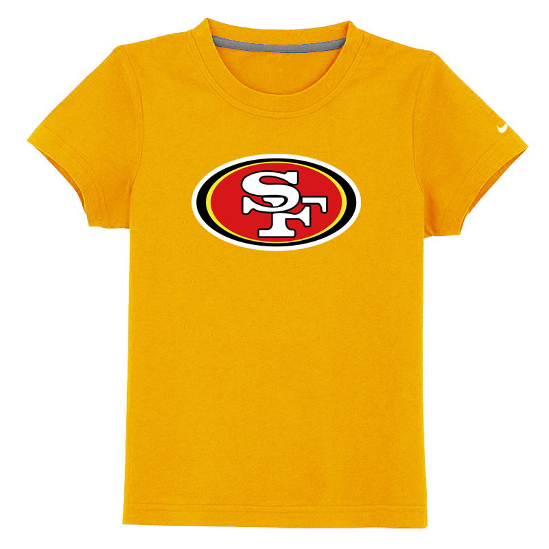 San Francisco 49ers Sideline Legend Authentic Logo Youth T-Shirt Yellow