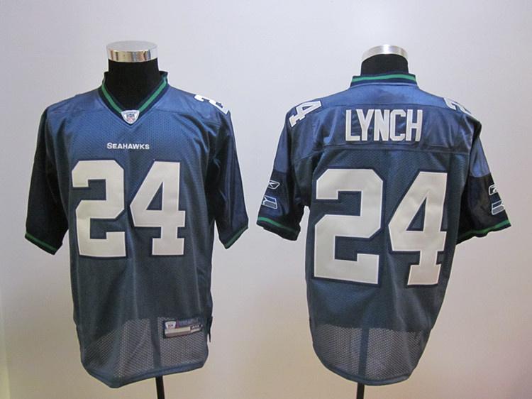 Seahawks 24 Lynch blue Jerseys