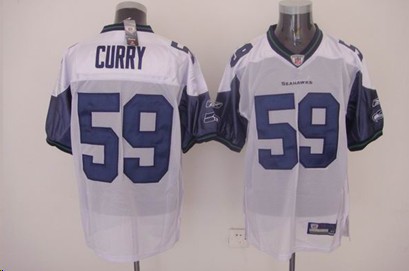 Seahawks 59 Curry white Jerseys