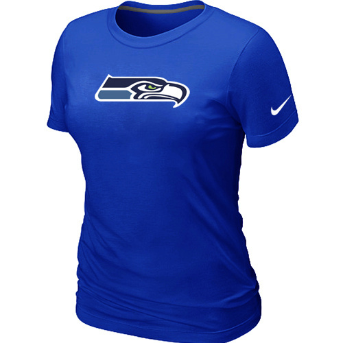 Seattle Seahawks Blue Women's Logo T-Shirt