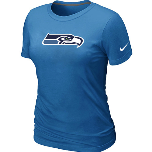 Seattle Seahawks L.blue Women's Logo T-Shirt