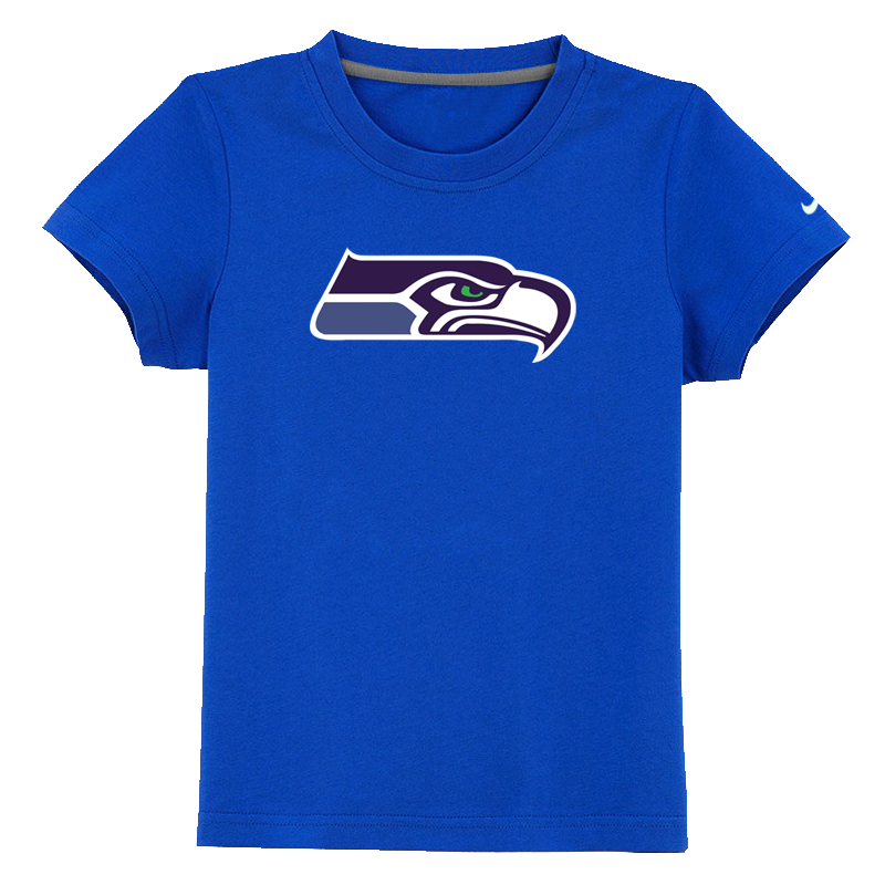 Seattle Seahawks Sideline Legend Authentic Logo Youth T-Shirt Blue