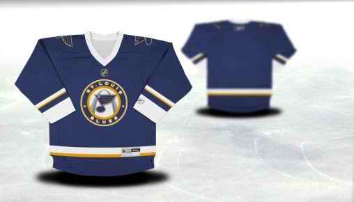 St.Louis Blues Youth Customized Blue Third Jersey