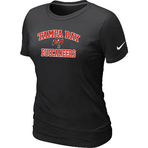 Tampa Bay Buccaneers Women's Heart & Soul Black T-Shirt