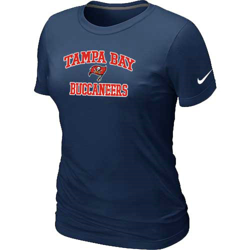 Tampa Bay Buccaneers Women's Heart & Soul D.Blue T-Shirt