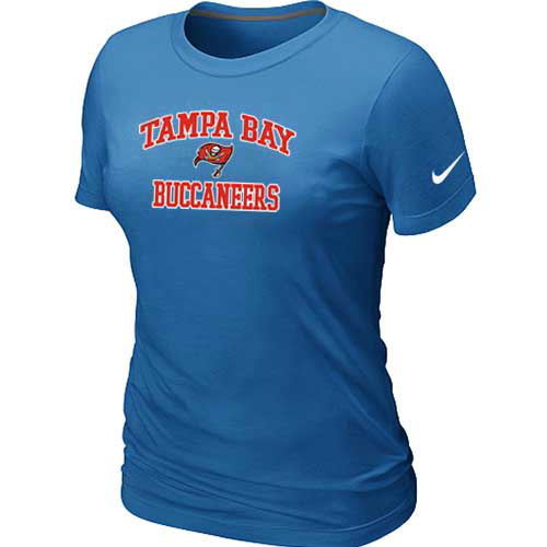 Tampa Bay Buccaneers Women's Heart & Soul L.blue T-Shirt