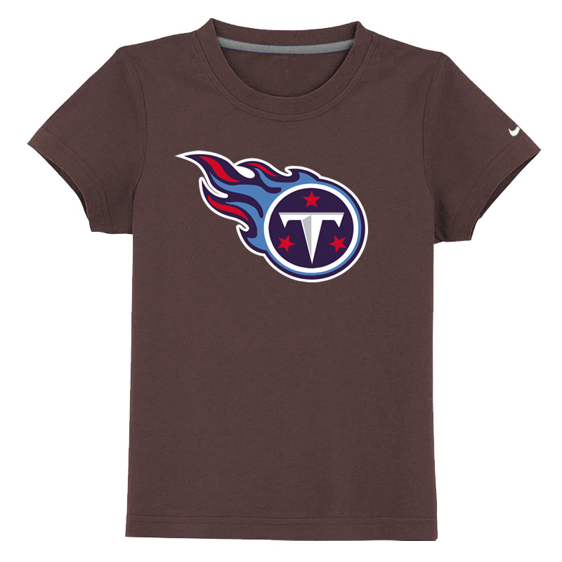 Tennessee Titans Sideline Legend Authentic Logo Youth T-Shirt Brown