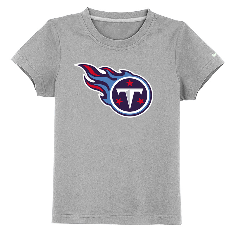 Tennessee Titans Sideline Legend Authentic Logo Youth T-Shirt Grey