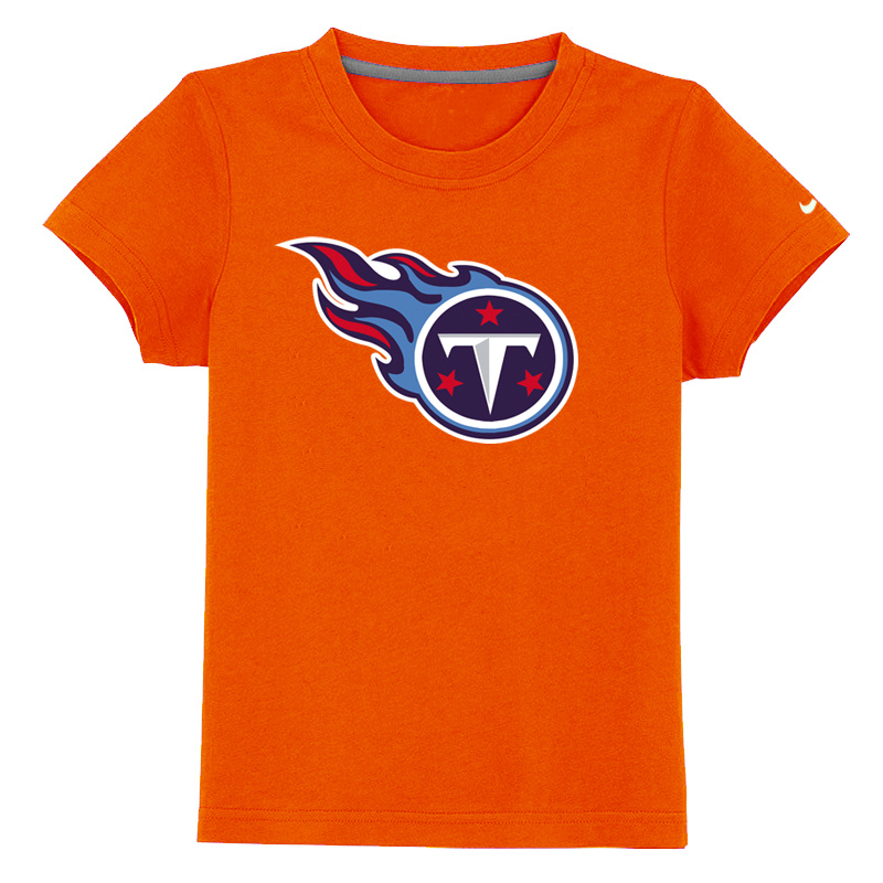 Tennessee Titans Sideline Legend Authentic Logo Youth T-Shirt Orange