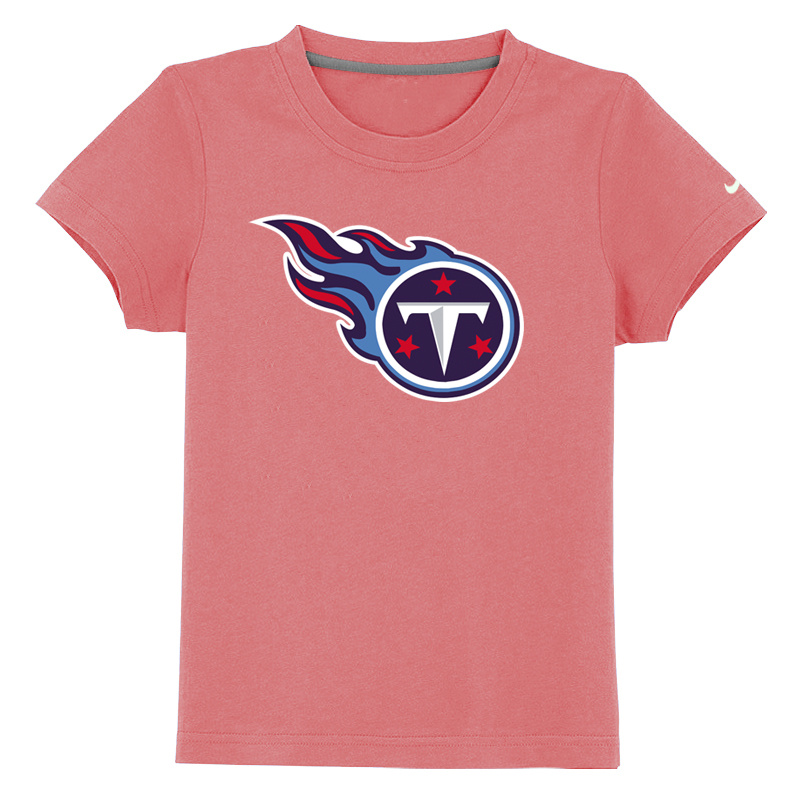 Tennessee Titans Sideline Legend Authentic Logo Youth T-Shirt Pink