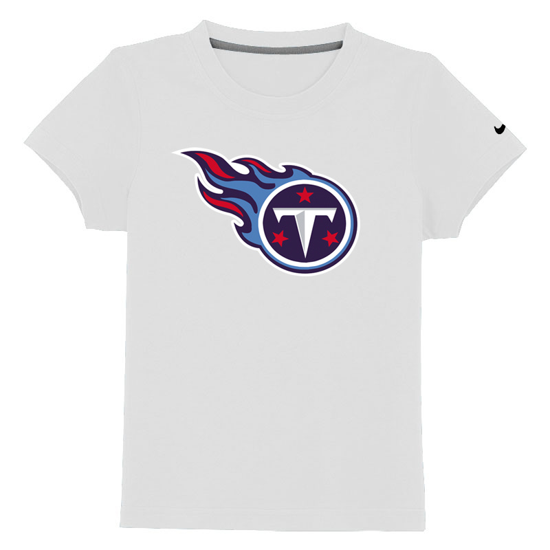 Tennessee Titans Sideline Legend Authentic Logo Youth T-Shirt White