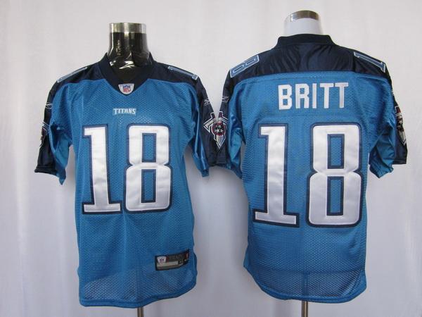 Titans 18 Britt light blue Jerseys