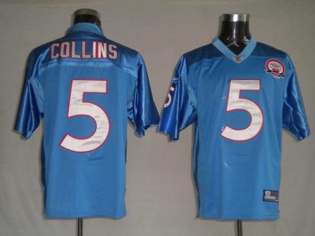 Titans 5 Kerry Collins light blue Jerseys