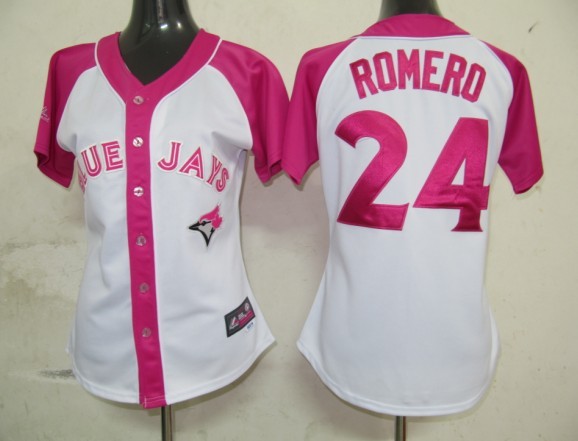 Toronto Blue 24 Romero Women Pink Splash Fashion Jersey