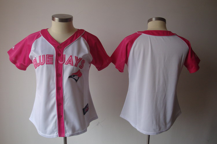 Toronto Blue Jays blank Pink Women Jersey