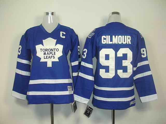 Toronto Maple Leafs 93 GILMOUR blue jerseys