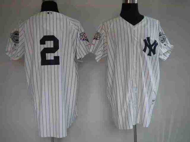 Yankees 2 Derek Jeter white Kids Jersey